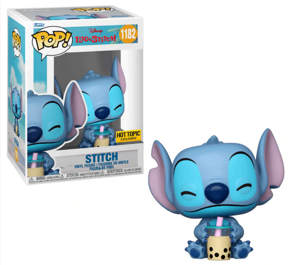 Funko Disney Lilo & Stitch Pop! Stitch (With Boba) Vinyl Figure Hot  Topic Exclusive now available at Hot Topic : r/funkopop