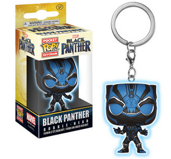 Funko Pop Pocket Keychain - Marvel's Black Panther (Glow)