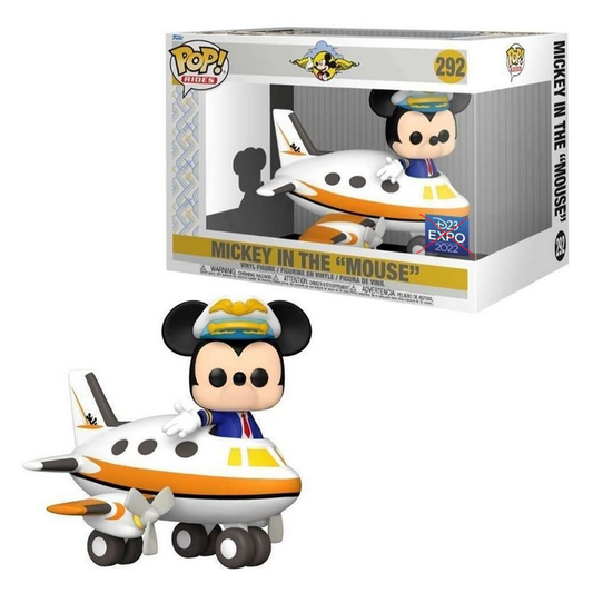 Funko Pop! Rides: Mickey in the Mouse (Airplane) Exclusive #292 (No Sticker) [7/10]