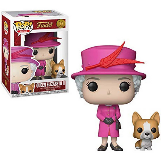 Funko Pop! Royals: Queen Elizabeth Pink with Dog #01
