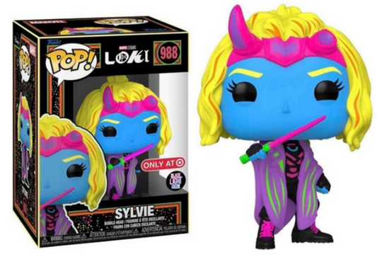 Funko Pop! Marvel's Loki - Black Light Sylvie (Target Exclusive) #988