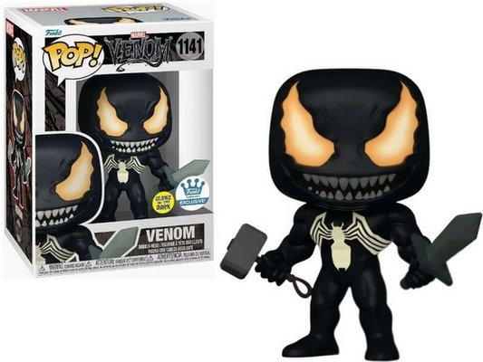 Funko Pop! Marvel: Venom (Glow) with Mjolnir (Funko Shop Exclusive) #1141