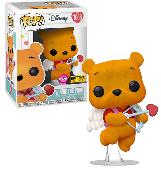 Funko Pop! Disney: Winnie the Pooh Valentines Day Cupid (Flocked) Hot Topic Exclusive #1008
