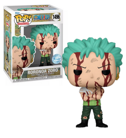 Funko Pop! One Piece: Zoro 'Nothing Happened' Error BL Belt (Special Edition) #1496 Hot Topic Exclusive
